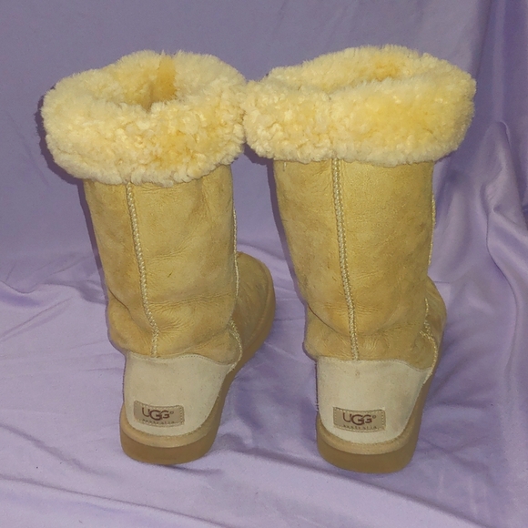 EUC UGG CLASSIC TALL TAN BOOTS * SIZE 8W * UGG BOOTS * FOLDABLE * KNEE HIGH - Picture 5 of 12